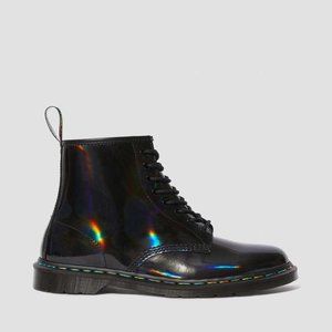 Dr. Martens Patent Rainbow Oil Slick Boots